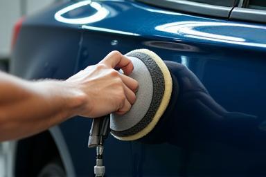 Car being polished